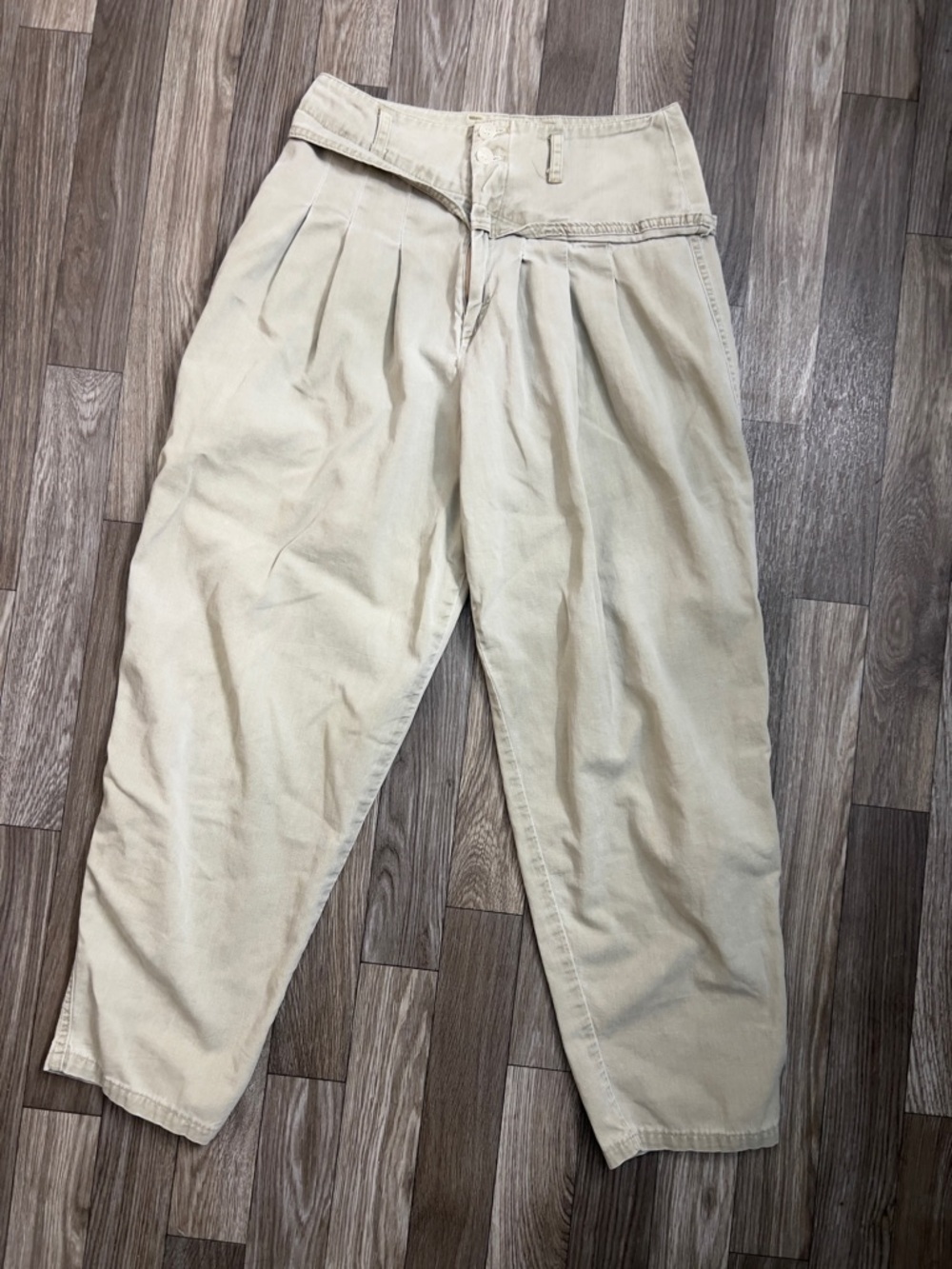 Vintage Palmetto's Women's High Waist pants ankle length 100% Cotton